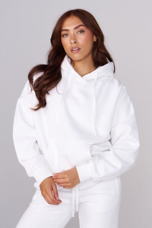 Young LA W546 Signature Hoodie Weiß | 4253-KMTZA